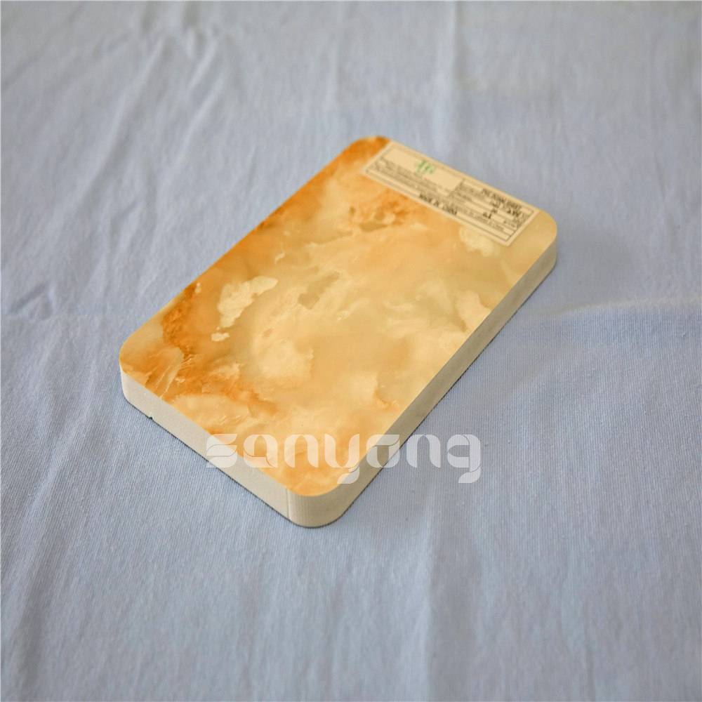PVC Celuka foam board with PET FILM UV coating high glossy pvc sheet