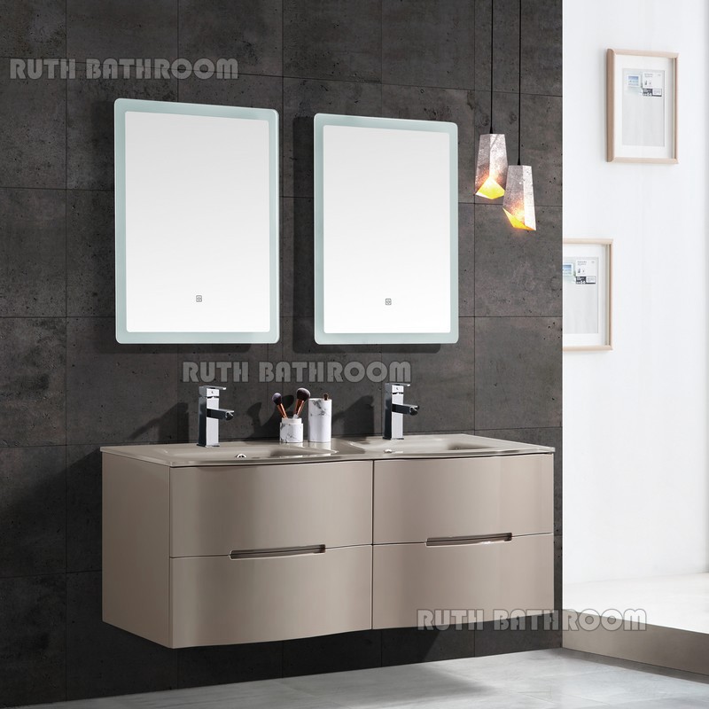 luxury bathroom vanity Led mirror intelligent bathroom cabinet bath furniture N22030