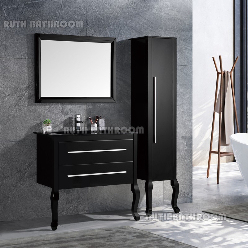 luxury bathroom vanity black bathroom cabinet bath furniture N22049