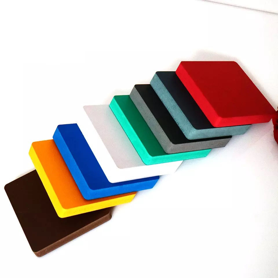 Red Black Blue PVC color foam board pvc forex board waterproof pvc skirting board