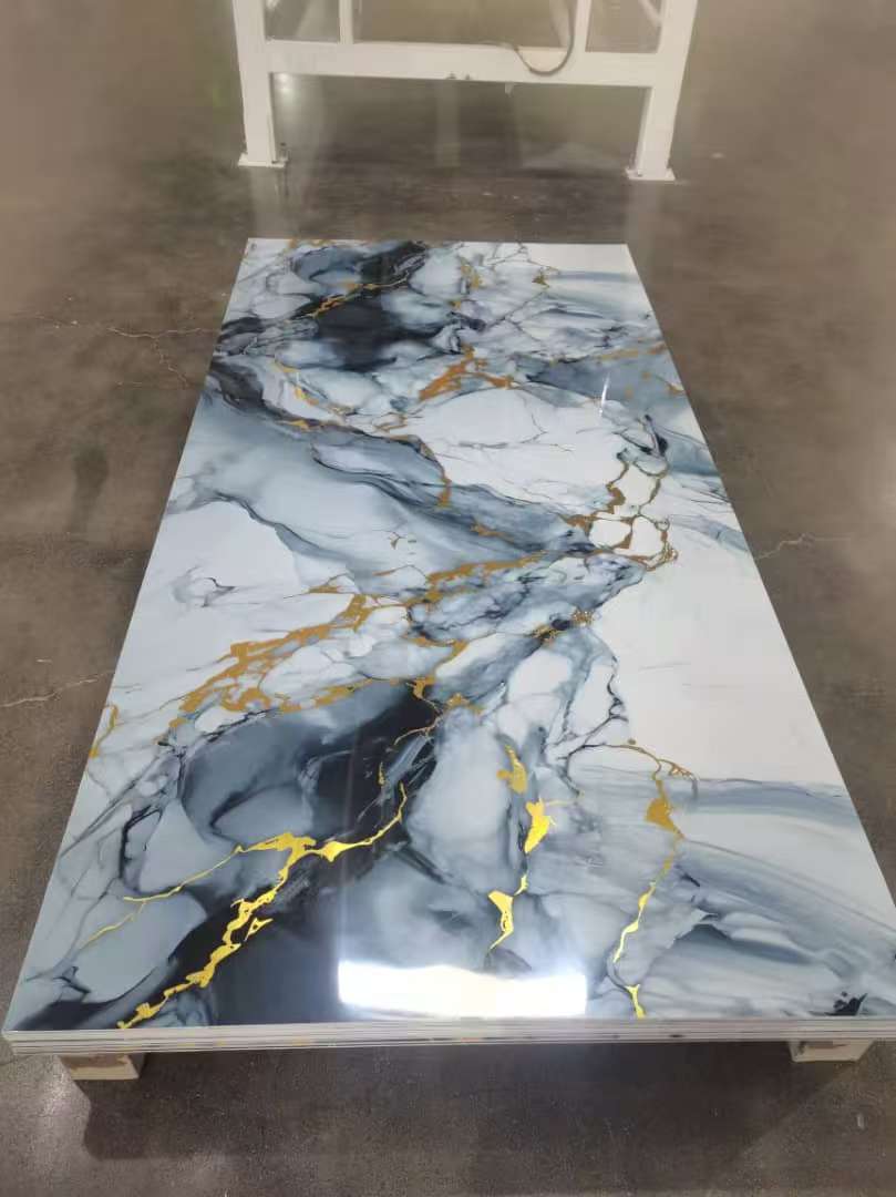 PVC UV Board PVC marble sheet– High Gloss Decorative Panel for Modern Interiors 3MM 1220MM